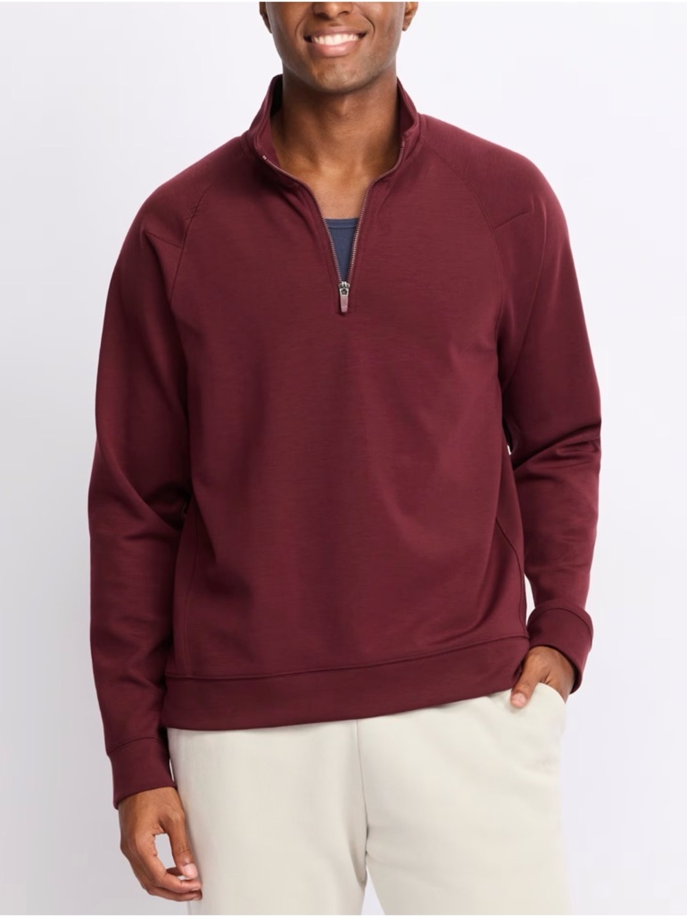 RHONE Dreamstate 1/4 Zip Burgundy - L